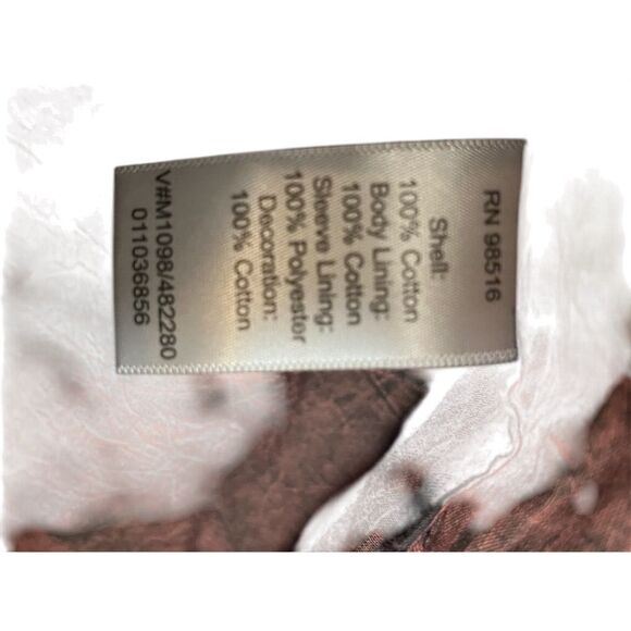 Coldwater Creek Women's Embroidered Beaded Blazer Jacket Size 12 Y2K - Picture 4 of 4